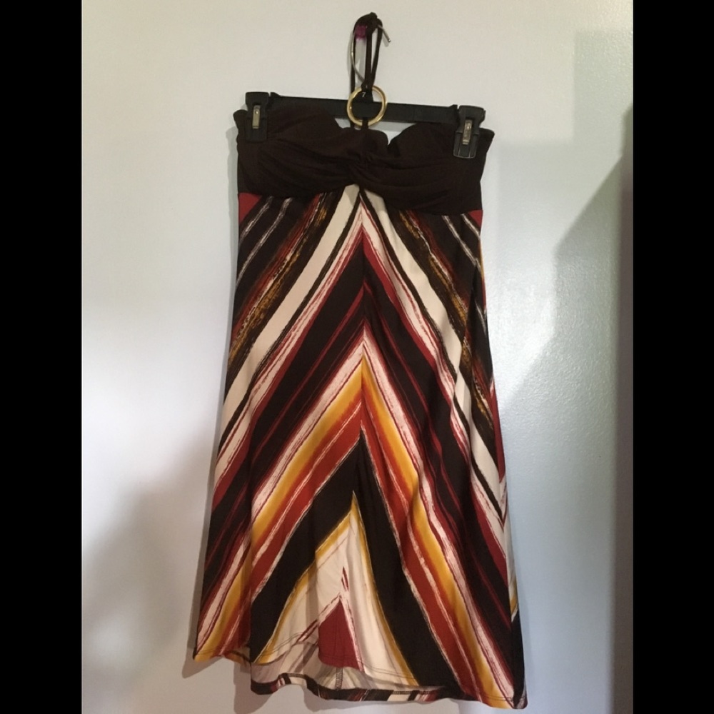 Silk ring strap dress